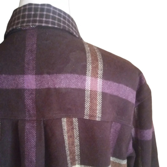 Madewell Women's Rugby Plaid Flannel Shacket NWT Size Small - Picture 7 of 9